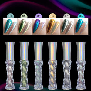 <span class=keywords><strong>Poudre</strong></span> à ongles liquide blanche et rose Moonlight, effet miroir chromé, <span class=keywords><strong>vernis</strong></span> <span class=keywords><strong>semi</strong></span>-<span class=keywords><strong>permanent</strong></span>, sans poussière, gel pour manucure, décoration - Product Image 2