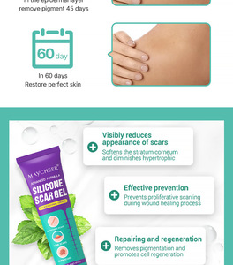 Creme Facial Natural para Pele, Gel para Cicatrizes de Silicone, Reparação de Estrias, Marcas de Acne, Reduz Vermelhidão e Inchaço 40g - Product Image 2
