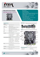 Carte mère de jeu LGA 1700 B760 DDR5 2.5G LAN M.2 WIFI Desktop Mainboard Type C, USB3.2 Gen 2, DP pour i3 i5 i7 i9 de 12e 13e génération