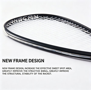 Raqueta de Squash de Grafito de Alta Potencia, Raqueta Ligera de Fibra de Carbono, Profesional, para Entrenamiento de Adultos, Proveedor al por Mayor - Product Image 3