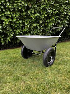 Carro volquete resistente <span class=keywords><strong>Carretilla</strong></span> de <span class=keywords><strong>dos</strong></span> <span class=keywords><strong>ruedas</strong></span> de 5 pies cúbicos con bandeja polivinílica y <span class=keywords><strong>ruedas</strong></span> neumáticas - Product Image 6