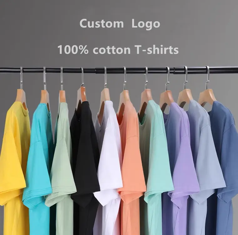 カスタムグラフィックtシャツユニセックスブランクtシャツプリント100% プレミアム有機綿カスタム刺繍tシャツロゴカスタマイズ
