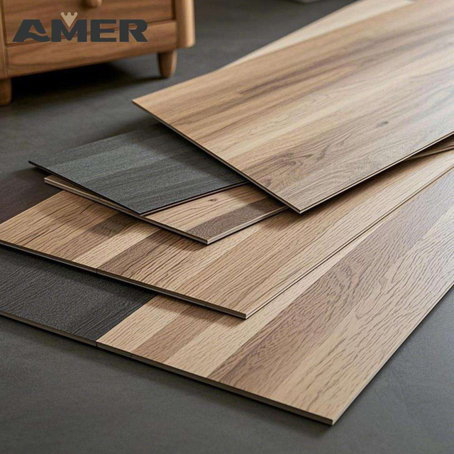 Amer OEM Wholesale Easy Install Flooring Spc Click Plank Vinyl Flooring
