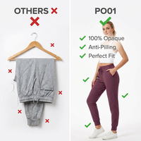Pantalon de sport décontracté taille haute, coupe ajustée, longueur cheville, effet ventre plat, haute élasticité, finition mate, opaque, anti-boulochage