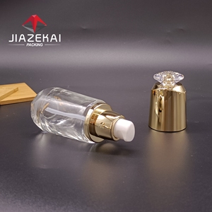 Độc đáo design40ml/100ml/120ml Huyết thanh Glass dropper chai rỗng tinh dầu chai với Vàng push <span class=keywords><strong>button</strong></span> - Product Image 5