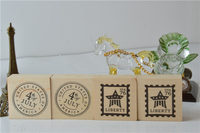 Tampon encreur carré éducatif en caoutchouc pour enfants, motif patriotique du 4 juillet, pour récompense d'enseignant, idéal pour la classe, par OEM