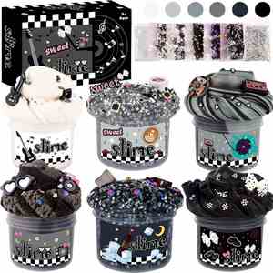 Paquete de Slime Monocromático DIY, Crema Suave y Esponjosa, Masilla Transparente, Aditivos Creativos, Regalo para Niñas y Niños, Venta al por Mayor - Product Image 1