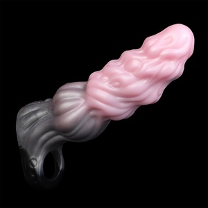 YC-2507 Housse pénienne en silicone creuse réutilisable, matériau en silicone, imperméable, adapté aux couples - Product Image 1