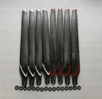 Pales d'hélice en carbone haute performance pour hélices P150 Aftermarket CW/CCW avec joints noirs pour drones agricoles