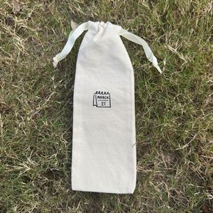 Eco Friendly GOTS Certified Custom Logo Printed Organic Cotton Gift <b>Pouch</b> Storage Candle Promotional <b>Drawstring</b> Dust Bag - Product Image 5