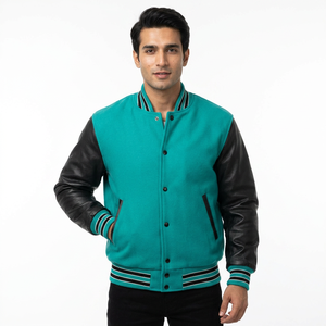 Dernière conception, meilleure qualité, veste universitaire respirante grande taille, broderie personnalisée motif dessin animé sur le devant, unisexe, à capuche, hiver, col montant - Product Image 1