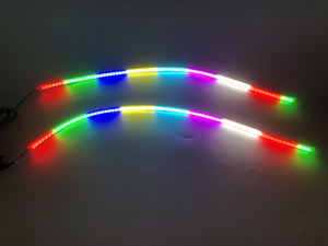 MISUN Striscia LED RGB per Cofano Auto, Luce Diurna RGBW DRL per Fari <span class=keywords><strong>Porsche</strong></span> Cayenne e Altri <span class=keywords><strong>Accessori</strong></span> per Illuminazione Auto - Product Image 3