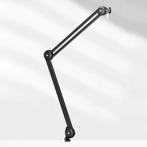 BOYA BY-BA20ไมโครโฟน BoomArm Stand Spring ไมโครโฟนตั้งโต๊ะอลูมิเนียมอัลลอยด์สำหรับการสตรีมพอดคาสต์กล้อง