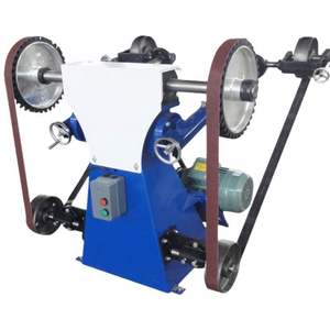 เครื่องขัดสายพานแบบสองสถานี เครื่องเจียรสองหัว เครื่องขัดแบบตั้งโต๊ะ เครื่องขัดผิวโลหะแบบแมนนวล - Product Image 4