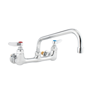 Robinet de cuisine haut de gamme en laiton chromé, double poignée, débit fluide, bec rotatif, mitigeur économiseur d'eau - Product Image 1