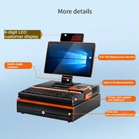 Terminal de point de vente Windows, caisse enregistreuse, imprimante, tiroir-caisse, lecteur de codes-barres, garantie 1 an, supermarché, épicerie, vente au détail, Intel