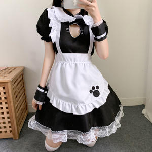 Traje de sirvienta de fantasía sexy para mujer, vestido gótico dulce de Lolita, disfraz de Cosplay de Anime de talla grande - Product Image 1