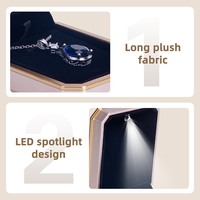 Boîtes d'emballage lumineuses pour colliers et bracelets FADELI FDLM1312 avec logo personnalisé, boîtes à bijoux octogonales à LED