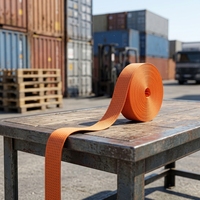 Sangle de cerclage en polypropylène PP résistante aux UV, sangle tissée industrielle pour la fixation des palettes de marchandises