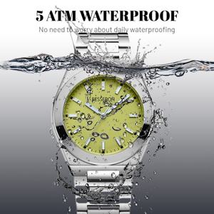 Besseron 316L Stainless Steel Shiny Bezel Various Color Custom Design <b>Quartz</b> <b>Men</b> <b>Watches</b> - Product Image 4