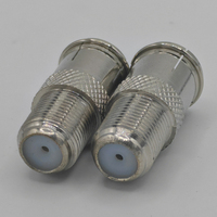 Adaptateur Push-On F Type Mâle à Femelle pour Câble RG6, Antenne Satellite, TV