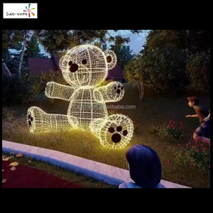 Luces Decorativas Navideñas LED con Forma de Oso, para Exteriores, Clasificación IP44, 2700K, Blanco Cálido, Fácil Instalación - Product Image 5