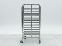 Chariot de refroidissement professionnel en acier inoxydable pour plateaux à pain et gâteaux, fours et grilles de refroidissement pour cuisines, boulangeries, hôtels et pâtisseries