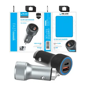 Goed Ontworpenpremium Auto 'S Mount Type 2c Poort High-End Snelle Adapter 20W 5 4usb Qi Autolader