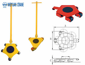 भारी शुल्क क्रप मशीन स्केट | 360 ° घूर्णन अरकों भारी भार मंच ट्रॉली ट्रक भारी शुल्क भार तह - Product Image 5