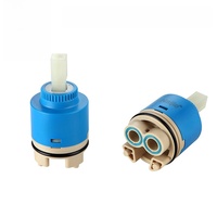 Noyau de valve Naijie pour robinet de salle de bain et de cuisine, 40 mm, pied haut, rotation libre, en céramique de précision