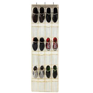 Oferta Especial: Organizador Colgante Transparente de 24 Compartimentos para Puerta, Diseño Plegable Funcional de Acero Inoxidable - Product Image 4