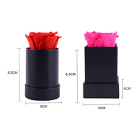 2024 nouveau Design pour toujours préservé Rosas dans une boîte de forme ronde coloré unique immortel fleur éternelle boîte-cadeau pour cadeau de fête des mères