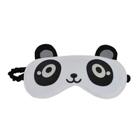 Masque de sommeil personnalisé en flanelle douce et confortable, motif animal de dessin animé mignon, pour hôtel, 100 % polyester, anti-boulochage