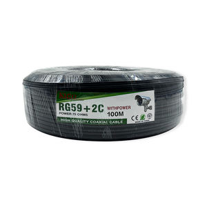 KICO 브랜드 100m RG59 + 2C 카메라 CCTV 케이블 고속 RG59 동축 케이블 도매 비디오 전원 케이블 - Product Image 4