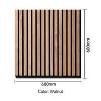 Panneau acoustique insonorisant en bois 3D, design moderne en MDF à lattes de bois pour salon, entrepôt et hôtel