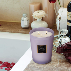 Elegant <strong>Citrus</strong> Lavender Scented <strong>Candles</strong> - Refined Home Fragrance with Soy Wax for Living Room and Bedroom Decor - Product Image 6
