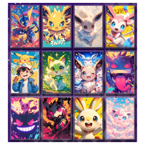 Carte JPS rare Pikachu et ses amis chinois, partie 3, cadre transparent, boîte à cartes à collectionner anime, cadeau, carte Pokemoned - Product Image 4