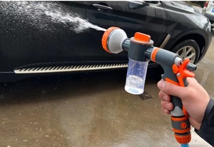 Kit ugello per tubo flessibile per irrigatore con pistola ad acqua da giardino ad alta pressione regolabile, cannone in schiuma per autolavaggio, distributore di sapone - Product Image 5