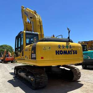 Excavadora de 20 toneladas, excavadora Komatsu usada a bajo precio, excavadora Pc200 a la venta, en excelentes condiciones - Product Image 2