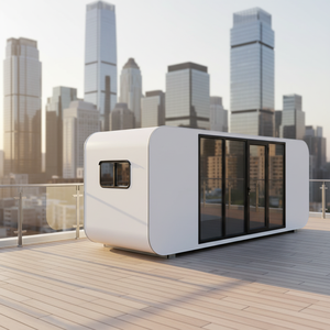 Steel Structure Eco-Friendly Waterproof Moving Space Capsule House Outdoor Use Hotels Office Gym Apple Cabin Bedroom - Product Image 1