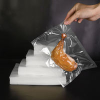 Sacs d'emballage alimentaire personnalisés à surface lisse, sacs en polyéthylène transparent de qualité alimentaire, sachets sous vide thermoscellables, sacs sous vide en nylon