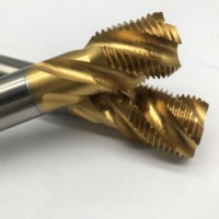 Robinet de filetage pour tuyaux en acier, acier inoxydable, haute performance, NPT, NPS, BSP, BSW, flûte droite/spirale, revêtement TiN, HSSE