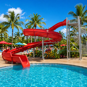 Toboggan de natation adultes en fibre de verre toboggan aquatique Aqua Park équipement de <span class=keywords><strong>jeu</strong></span> aquatique en fibre de verre parc aquatique intérieur pour enfants - Product Image 4