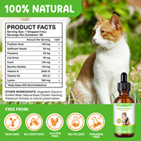 Worafy Factory OEM ODM Gouttes anti-boules de poils pour chats, Vitamines pour la santé de la peau et du pelage, Compléments alimentaires pour la santé immunitaire des animaux de compagnie