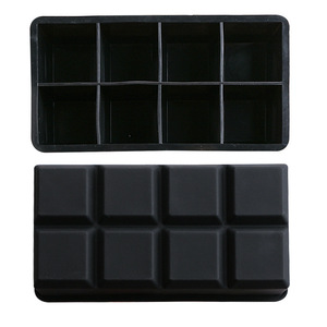 Silicone Ice Cube Tray 8 Cavity Square Mold Easy Demold For Home Bar Cocktails - Product Image 5