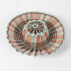 LS098 mùa hè mới thời trang kẻ sọc có thể gập lại gấp mũ rộng vành ngoài trời Mặt trời bằng chứng <span class=keywords><strong>hat</strong></span> bãi biển mũ rơm - Product Image 6