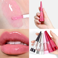 Lakerain Gloss Repulpant pour les Lèvres à l'Acide Hyaluronique et Huile de Jojoba, Hydratant, Volumisant, Haute Brillance, Longue Durée, Maquillage, Vente en Gros, OEM