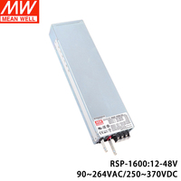 Alimentation programmable Mean Well RSP-1600, monophasée, encastrée, 1600W, 48V, 60Hz, pour éclairage LED