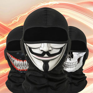 JX masker Ski olahraga Balaclava Musim Panas Bandana sejuk penutup wajah sepeda motor <span class=keywords><strong>Earloop</strong></span> leher Gaiter masker tahan angin triangleproof pria - Product Image 2