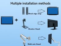 Contrôle industriel tout-en-un Tenture murale de bureau Résistance intégrée Moniteur d'ordinateur tactile capacitif USB Business